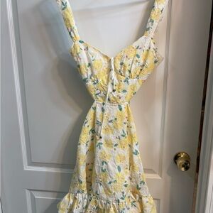 Floral Yellow Sundress